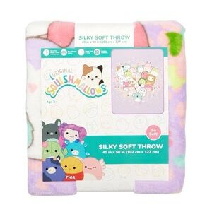 SquishMallows - Kids Silky Soft Plush Throw, 40 x 50